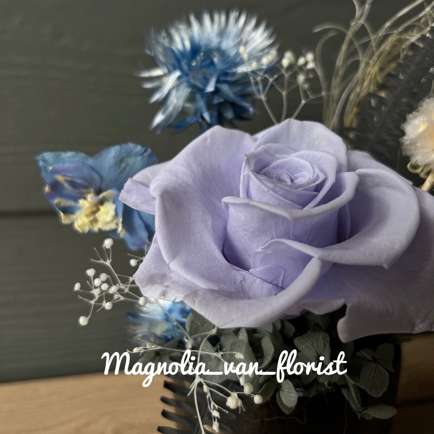 Preserved Flower Decor cup-01-保鮮花枱花