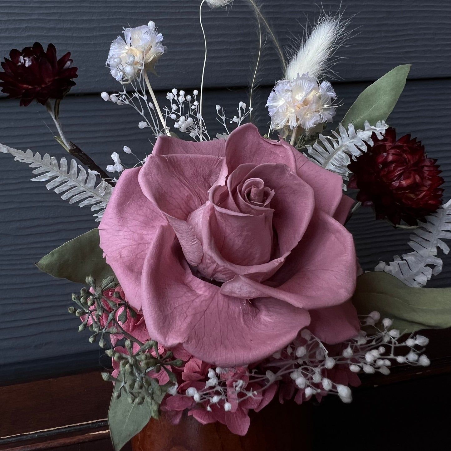 Preserved Flower Decor cup 04-保鮮花枱花